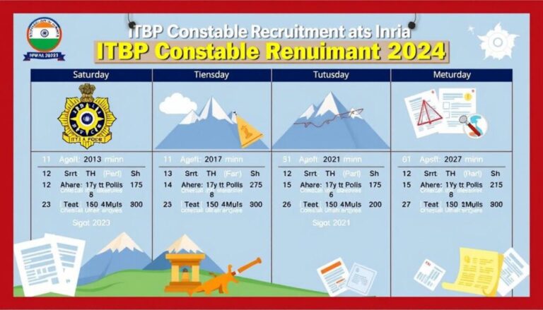 ITBP Constable Recruitment 2024 : Apply Now!